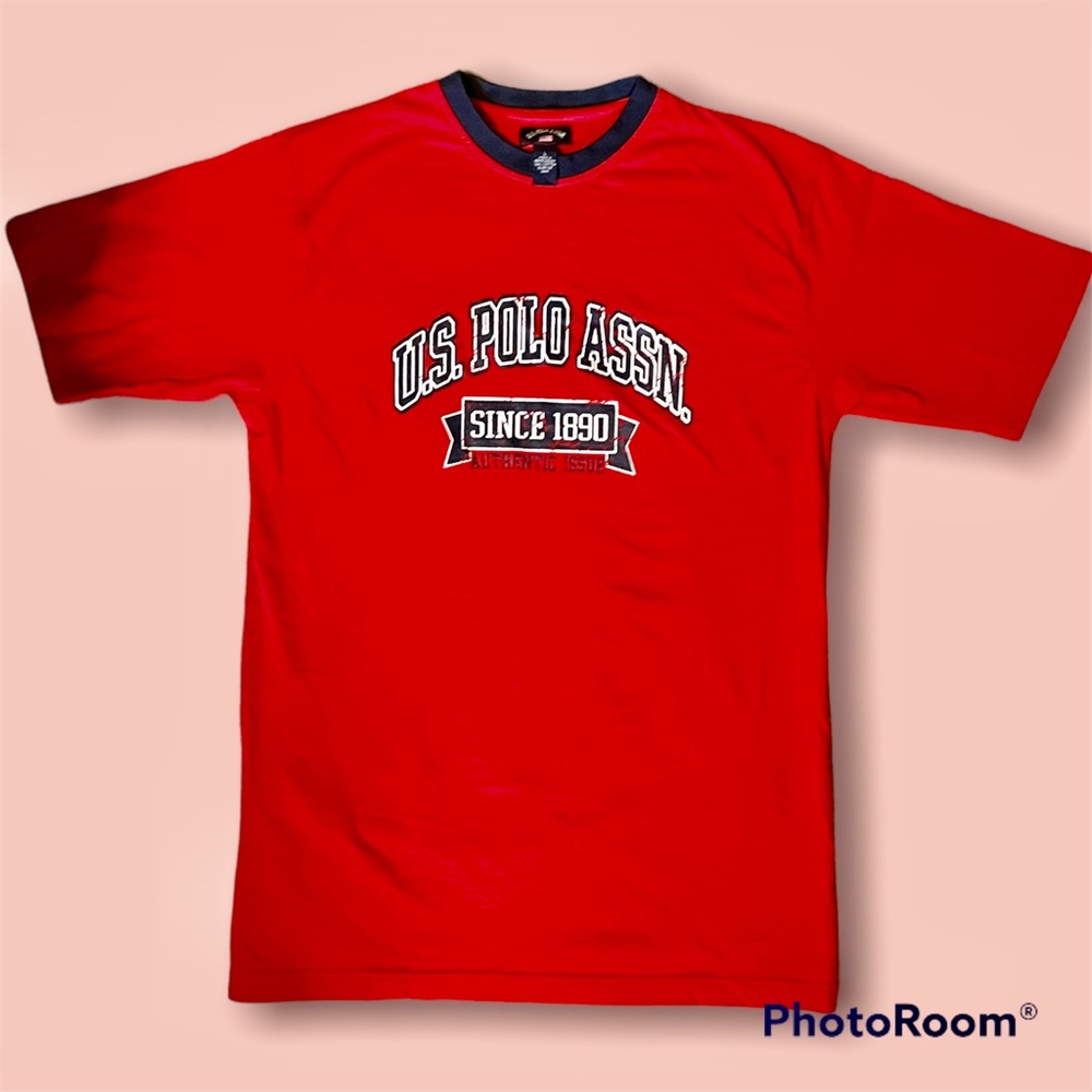 US Polo Association Men’s Red Short Sleeve T-Shirt